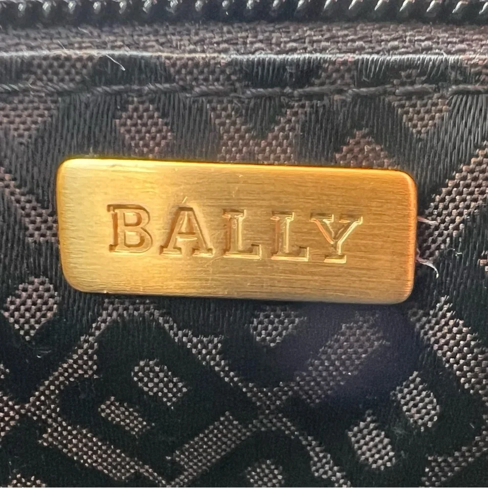 Bally Monogram Canvas Crossbody Bag